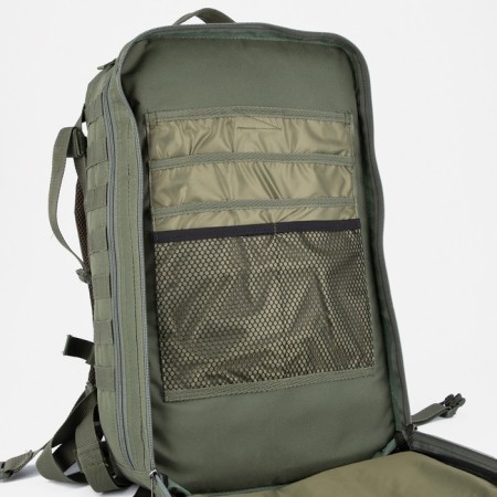 Tactical backpack, TAIF, 35 l, lightning department, 3 outer pockets, green color-8
