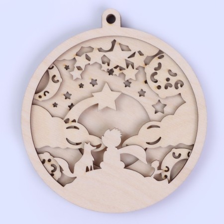 New Year's blanks for creativity. Wooden suspension "New Year! Little Dreamer "-1