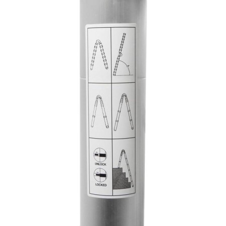 Strenger-ladder telescopic tundra, folding, aluminum, 2.2 x 2.2 m-8