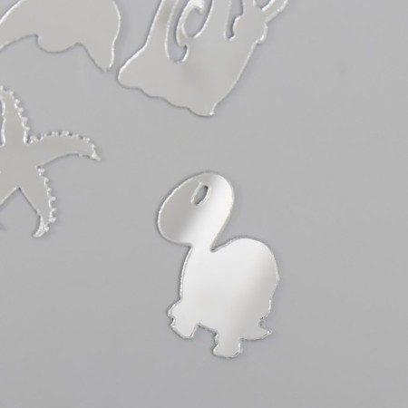 Decor for creativity plastic mirror "underwater world" set 6 pcs-1