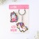 Gift set "Unicorn" icon + keychain, 6.8 x 10.5 cm.