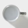 Ceramic mug with a lid and sieve "Flowers", 300 ml, white color