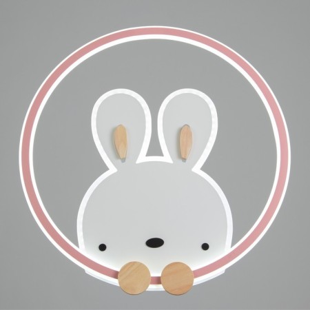Lamp "Bunny" LED 124W pink-white 53x51x5.5 cm Bayerlux-1