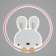 Lamp "Bunny" LED 124W pink-white 53x51x5.5 cm Bayerlux