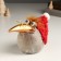 Polystone souvenir "Crow in glasses and a red cap with a bomb" Blostka 16x11x15 cm