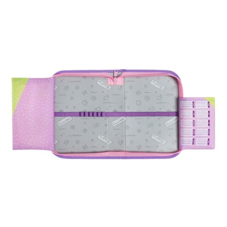 Penal 1 section 140 x 210 x 40 mm, folding pocket and cosmetic bag, fabric, calligrata topontent "Avocado Style"-4