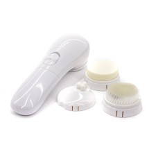 Massager for microdermobesia of the skin of the face SR-02E, 3 nozzles, moisture-resistant, 2 x AA, white