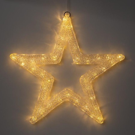 LED figure "Star" 50 cm, acrylic, 45 LED, 220 V, glow warm white