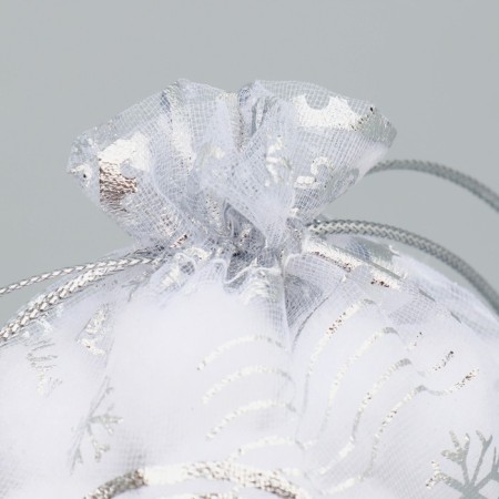 Bag Gift Organza "With Love", 10 x 12 cm +/- 1.5 cm, New Year-2