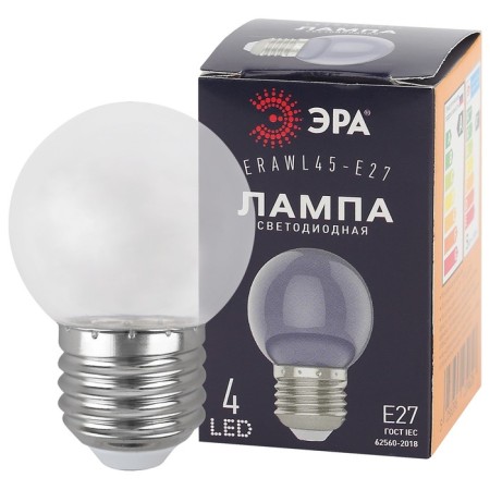 LED LED era Belt "Shar", 1 W, E27, 45 lm, 3000k, glow warm white