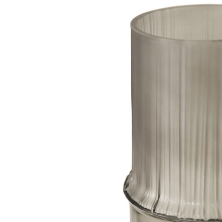 Decorative vase made of combined glass, 111 × 111 × 215 mm, color gray color-3