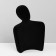 Bust for jewelry "Silhouette", 13.5 × 7 × 20 cm, h = 20 cm, phlock, black color