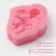 Mold Dolyana "Angel with an accordion", silicone, 9 × 7.4 × 2 cm, color mix