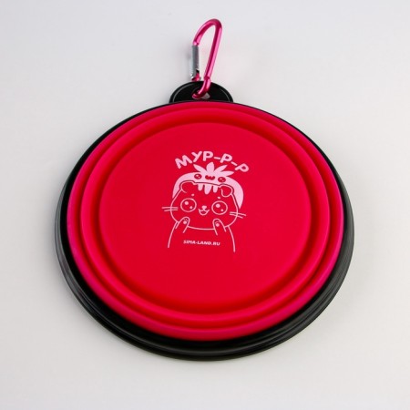 Set of drinking bowl and silicone bowl "cats"-10