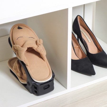 Storage for storage of shoes adjustable, 26 × 10 × 6 cm, black color-6