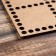 Captive blank "rectangle, perforation", bottom of the XDF, 40 × 30 cm, d = 9mm