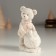 Polystone souvenir "Bear with a bird on a large snowball" 7.5x5x10.5 cm