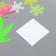 Stick phosphorus plastic "Snowflakes and leaves" set of 12 pcs 17x12 cm