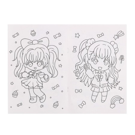 Anime coloring "Baby Chibi"-4