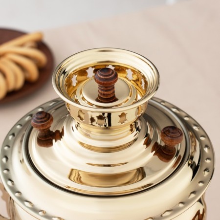 Set "Gold", Acorn, Heat 2.5 L, Hot Teaker 0.7 L, tray-7