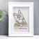 Photo frame plastic L-6 10x15 cm, white (plastic screen)