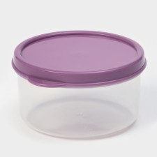 Container Round shares, food, 150 ml, purple color