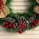 New Year's wreath d- 34 cm "Cozy fairy tale" berries on twigs
