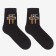 Noski children's terry, black color, size 22-24