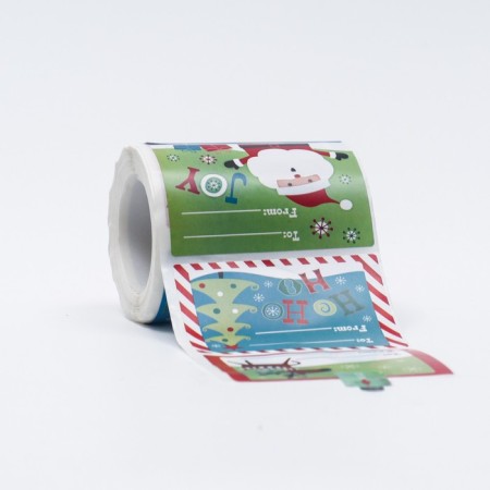 Stickers in the rolon "Lines", 250 pcs, 7.5 x 5 cm