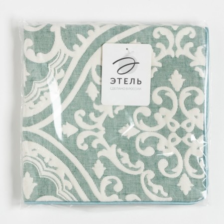 Pillowcase decorative Ethel "Ornament" color green 40x40 cm, 100% cotton-6