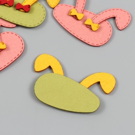 Decor for creativity claims. suede "ears, eyes" mix 6x3.7 cm-2