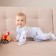 Body baby with minku ruffles, milk color, height 80-86 cm