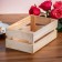 Wooden Kashpo 24.5 × 13.5 × 9 cm "Two Light", two -string, natural give beautifully