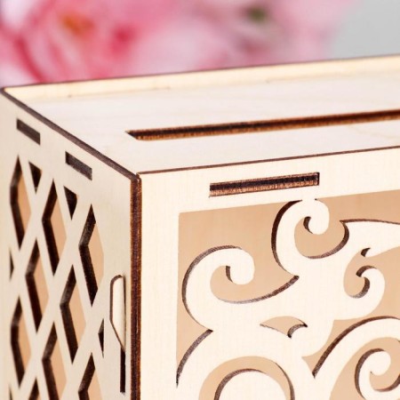 Wedding Bank "Family Bank", wood, assembly, 24x10x16 cm-4