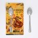 Spoon souvenir on the postcard "New Year's collection: good luck in the new year", 3 x 14 cm