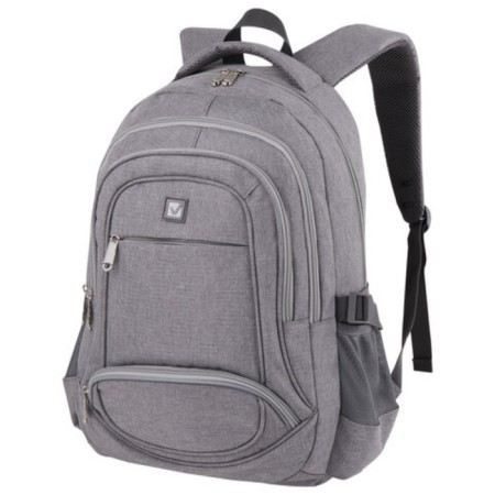 Brauberg High School backpack, 3 departments, "fog", light gray, 46x31x18 cm, 270762