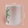 Ceramic mug of foliage, 320 ml, pink color