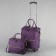 Bag-rug 2 in 1 on wheels 18 ", lightning department, external pocket, purple color