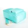 Young backpack from textiles on lightning, 2 pockets, turquoise color