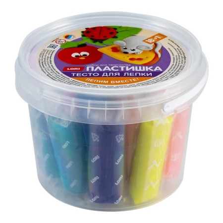 Plashka modeling dough, 18 col. 24 grams, with a mold