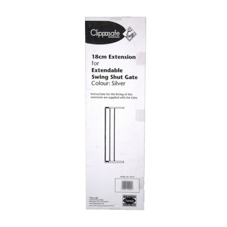 Additional Clippasafe section for safety gates, silver-1