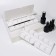 Palette for mixing varnishes, 24 cells, with a lid, with an investment, white color
