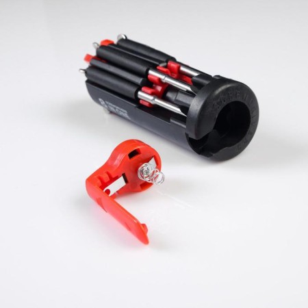 The lantern is multifunctional, multitul 8 in 1 "Master for all hands", 12 x 4 cm, 3 aaa-3