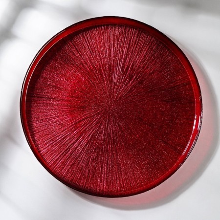 Serving dish "Link", d = 28 cm, red color