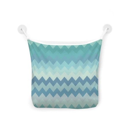 Organizer in a bath on suction “Zigzags of coolness”, for storing toys and trifles, size 33x39 cm-2