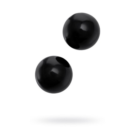 Sexus Glass vaginal balls, glass, black color, d = 3.2 cm