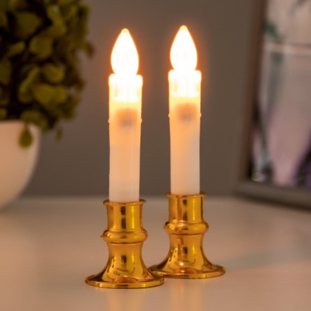 Night of the "candle" LED from 3xlr44 batteries 3,6x3.6x13 cm-2