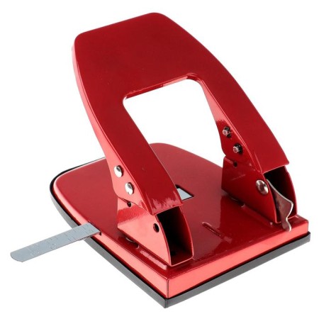 30 sheets hole punch, large, metal, with a metal ruler-4