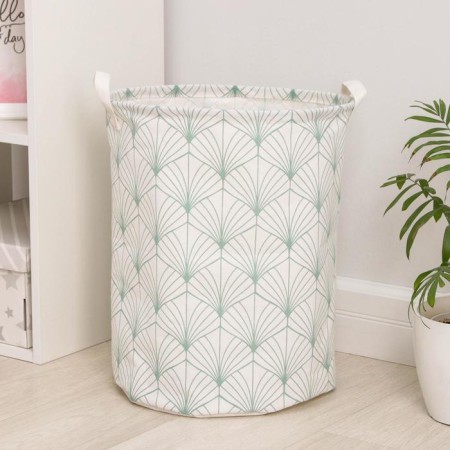 Win -linen textile basket "Leaflets", 35 × 45 cm-2