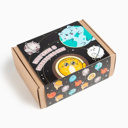 New Year's gift set "Space", blanket and accessories-8